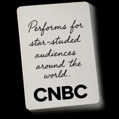 Performs for star-studded audiences around the world. — CNBC